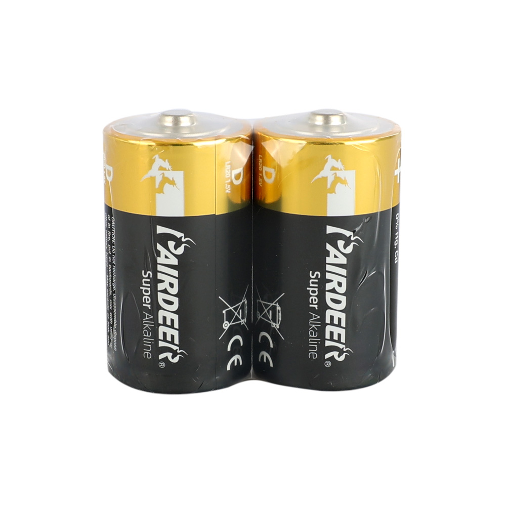 Pairdeer LR20/D Size Alkaline Pil - 2li Shrink
