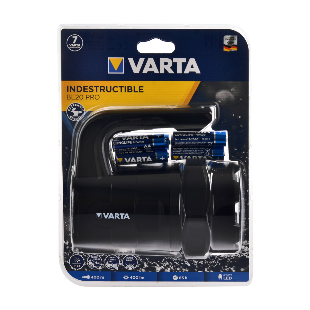 Varta 18751 Indestructible BL20 Pro 6W Led Fener 6AA