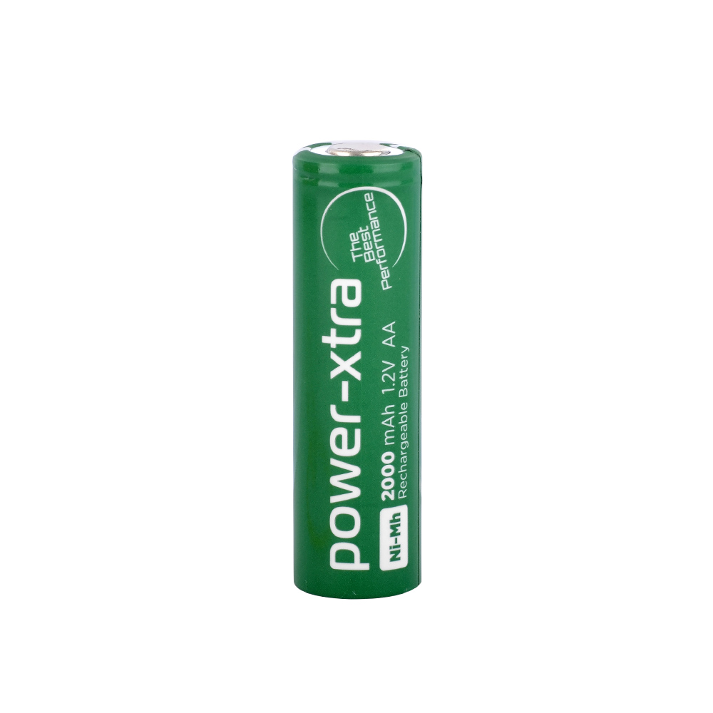 Power-Xtra 1.2V 2000 Mah- AA -Ni-Mh Şarjlı Pil -Flat-Başsız 