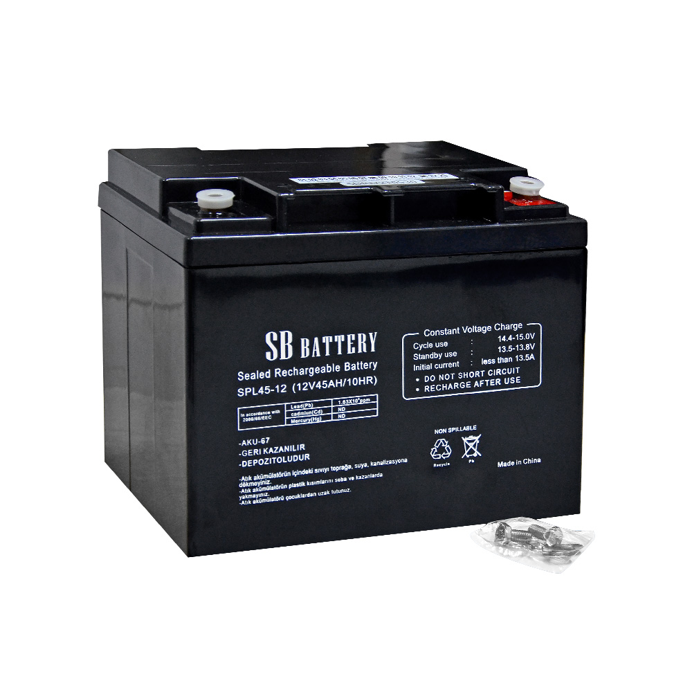 SB SPL45-12 12V 45 Ah Bakımsız Kuru Akü