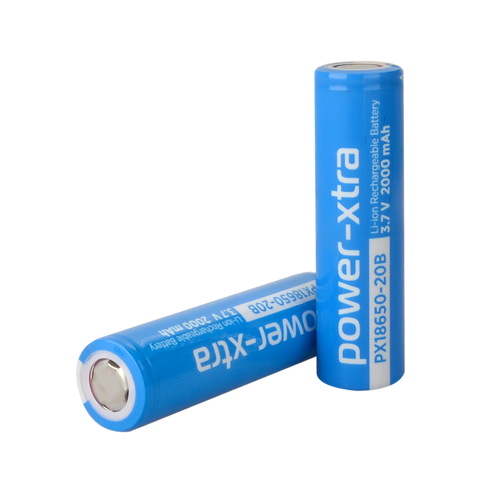 Power-Xtra PX18650-20LW - 3.7V 2000 mAh Li-ion Şarjlı Pil - 1C