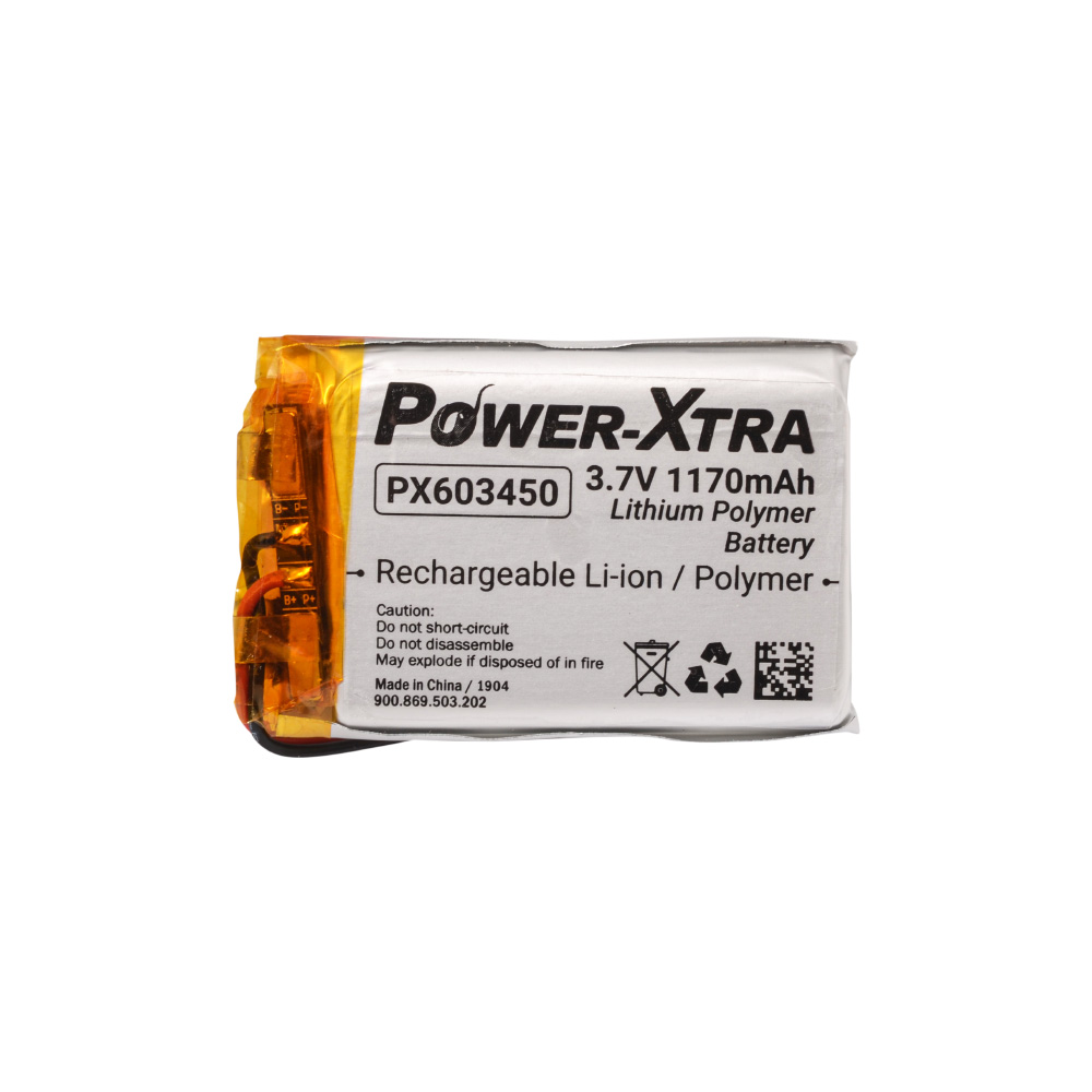 Power-Xtra PX603450 - 3.7V 1170mAh Li-Polymer Pil - Devreli
