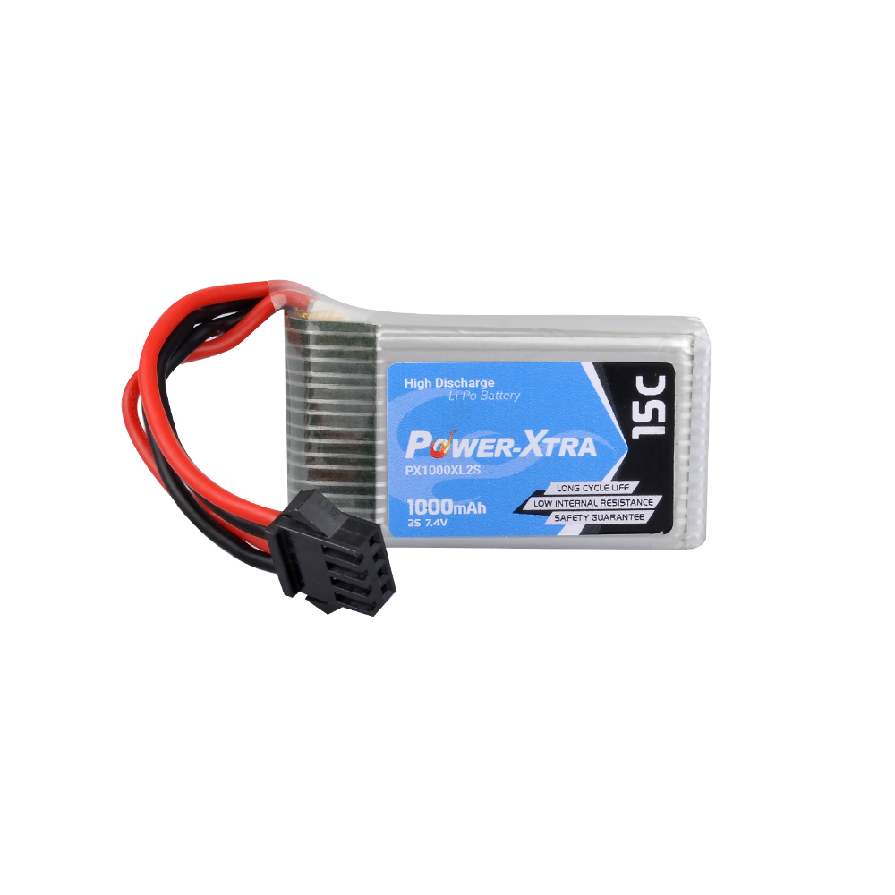 Power-Xtra PX1000XL2S - 2S1P - 7.4V 1000 mAh Li-Polymer Pil -15C 