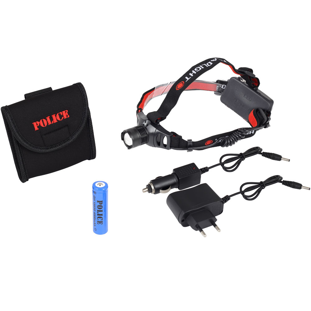 Police PS-1809 Şarj Edilebilir Kafa Feneri