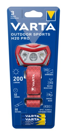 Varta 17650 Outdoor Sports H20 Pro Kafa Feneri 3AAA