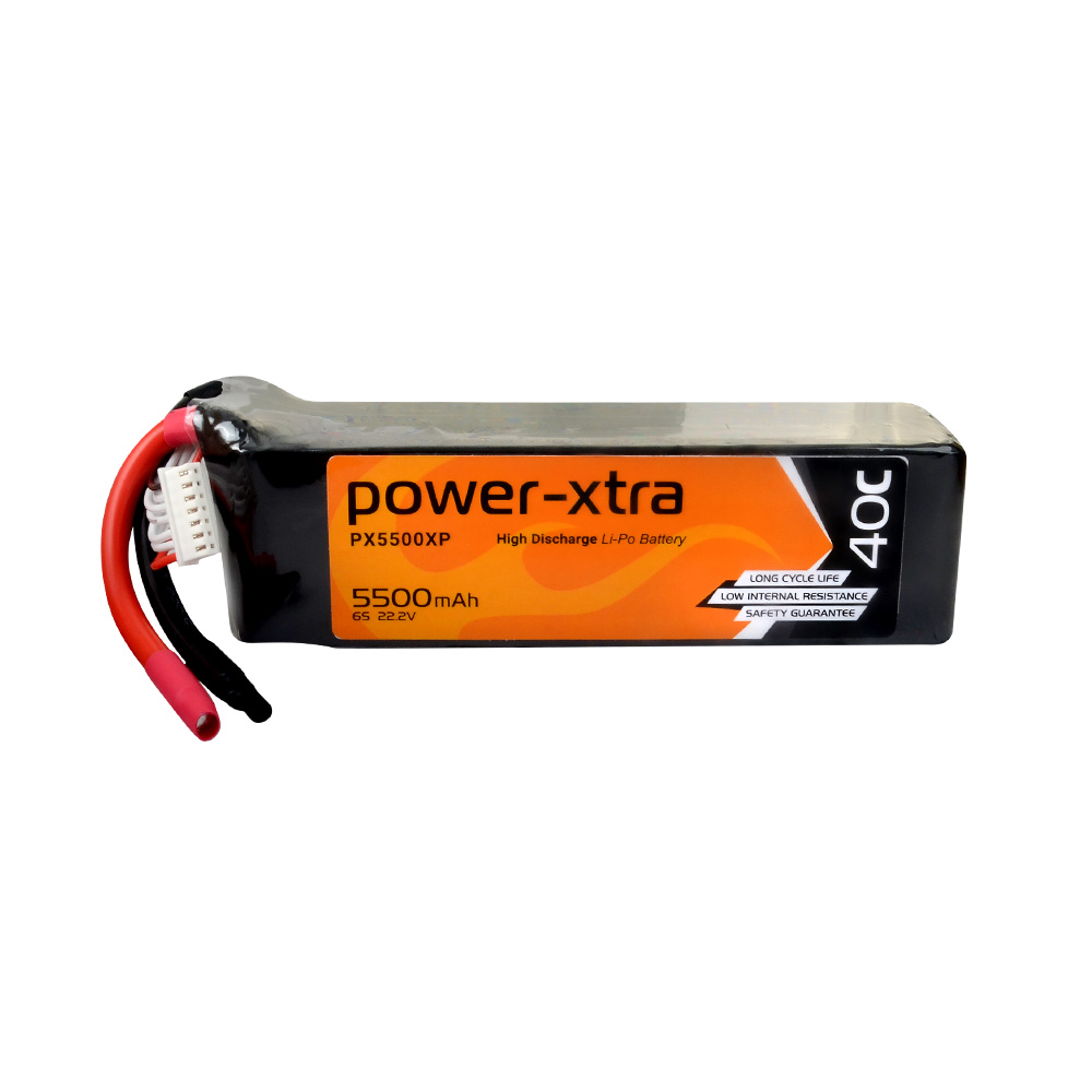 Power-Xtra PX5500XP - 6S1P - 22.2V 5500 mAh Li-Polymer Pil -40C