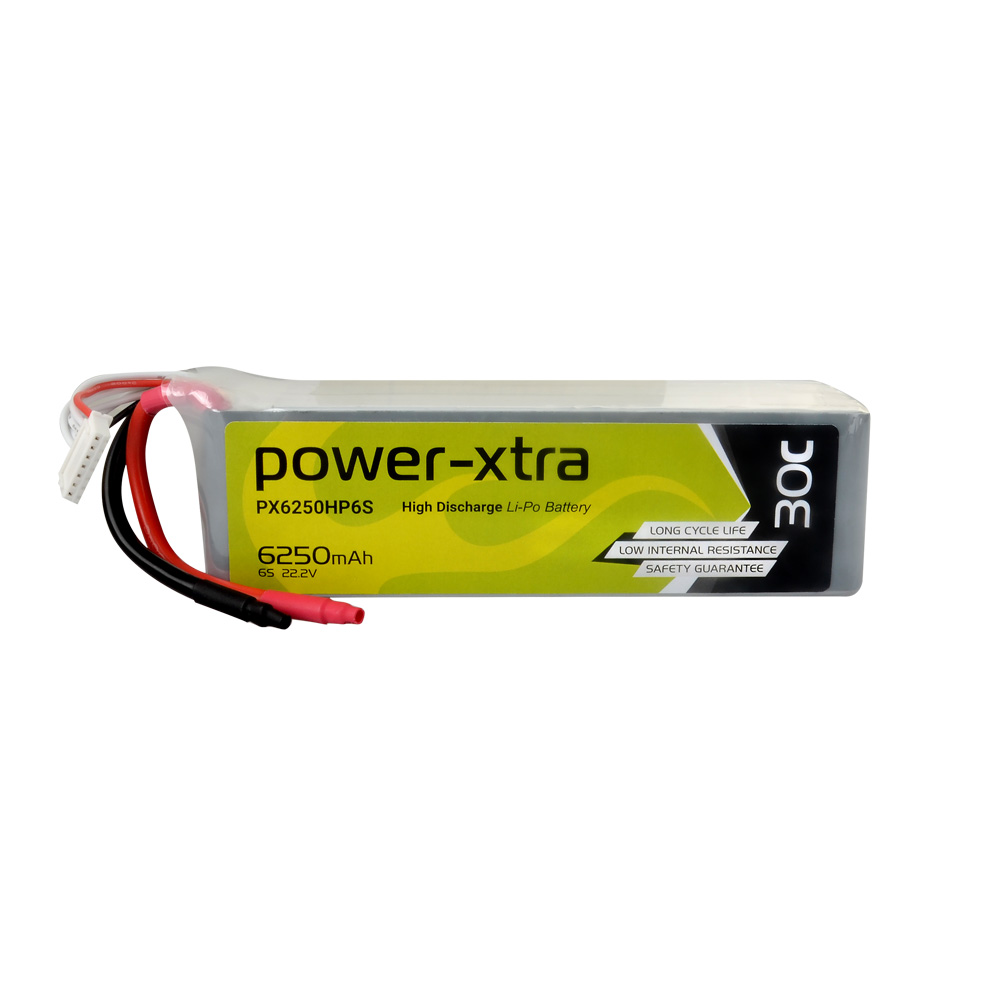Power-Xtra PX6250HP6S - 6S1P - 22.2V 6250 mAh Li-Polymer Pil -30C