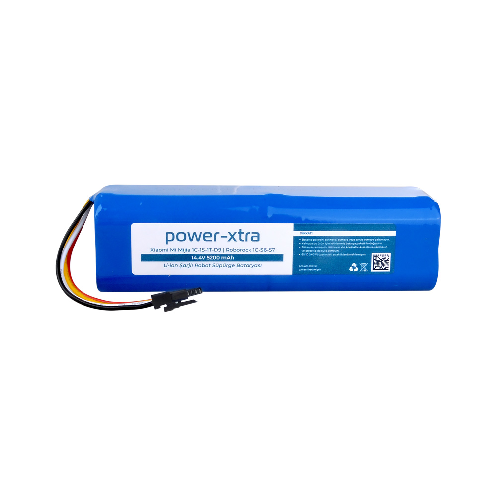 Power-Xtra - Xiaomi - Mi Mijia 1C 14.4V 5200mAh Li-ion Robot Süpürge Bataryası