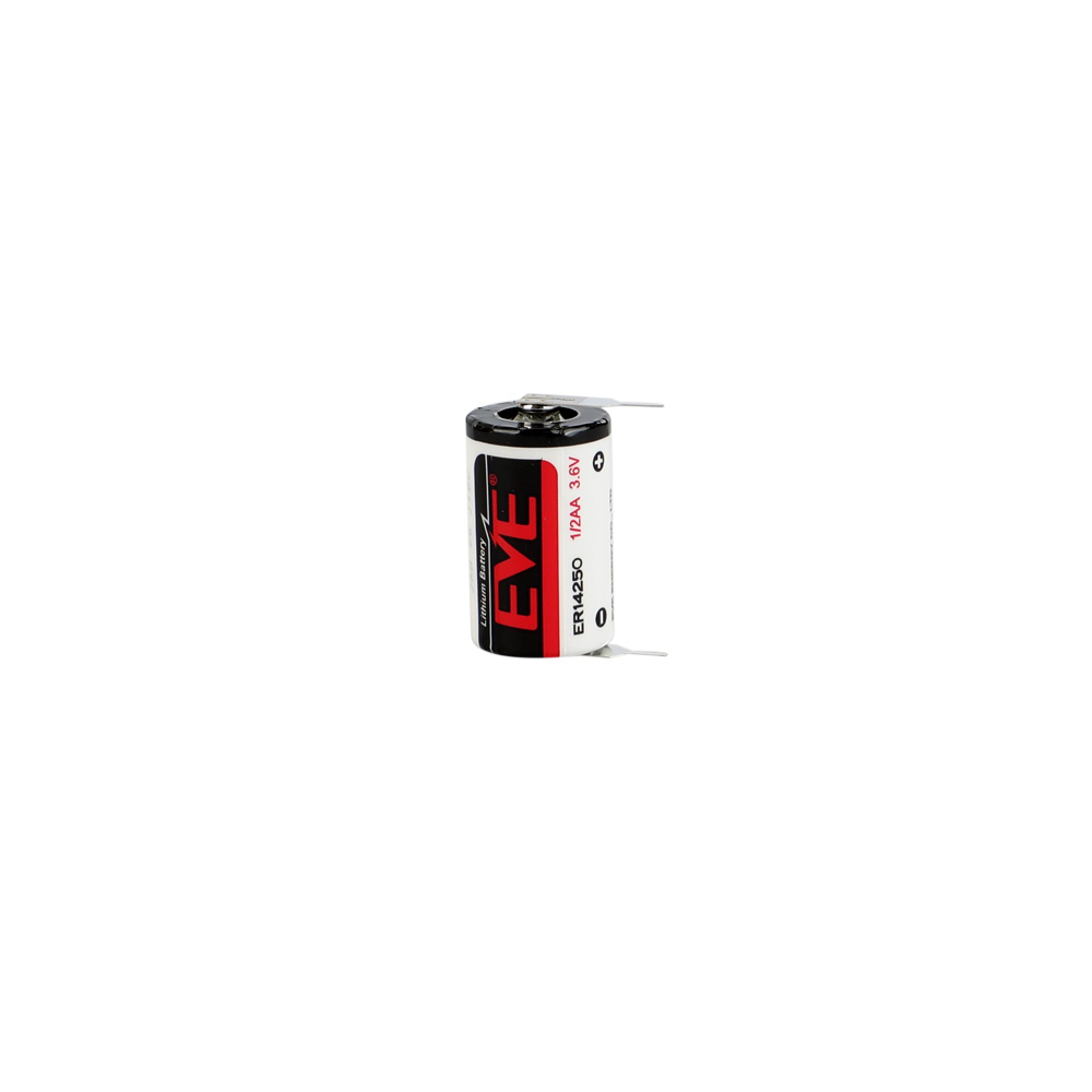 EVE ER14250/2PT - 1/2AA-2PT - 3.6V 1200 mAh Şarjsız Li-SOCl2 Lithium Pil - 2 Pinli