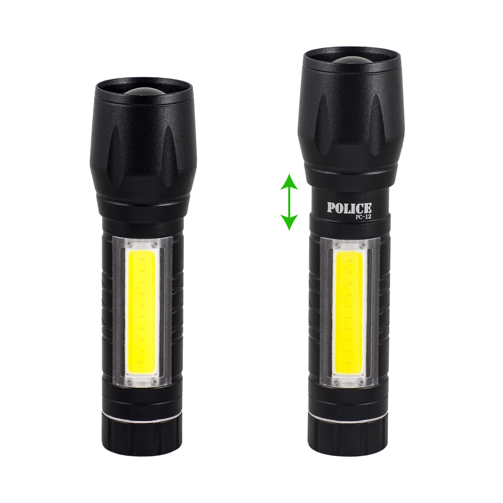 Police PC-12 Cree + Cob Led El Feneri ( 1 x AA )
