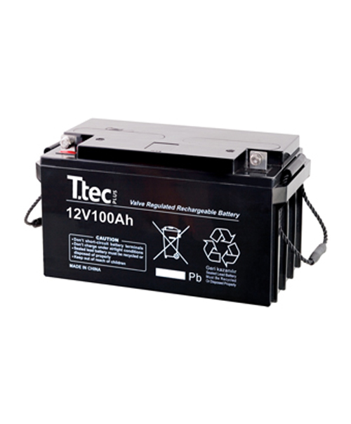 Ttec 12V 100 Ah Bakımsız Kuru Akü 