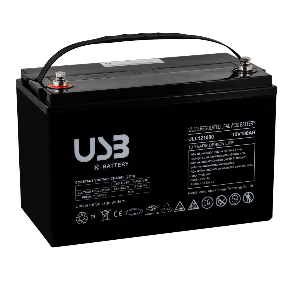 USB ULL12-100 12V 100 Ah Bakımsız Kuru Akü
