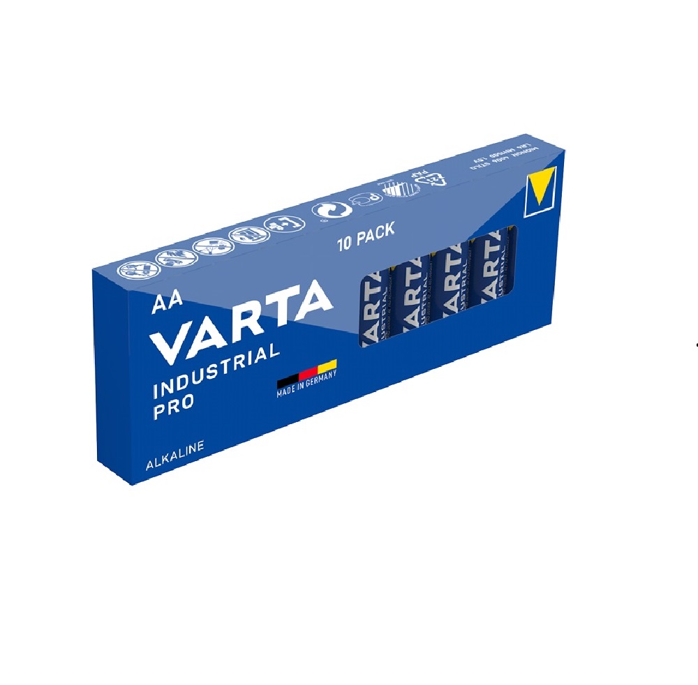 Varta 4006 Endüstriyel Pro Alkalin - AA - LR06 Size - Kalem Pil - 10lu Paket