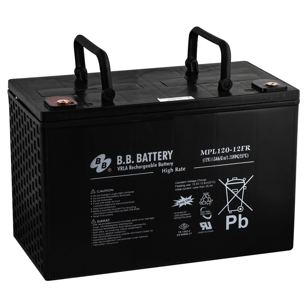 BB MPL120-12FR 12V 120 Ah Kuru AGM Akü 
