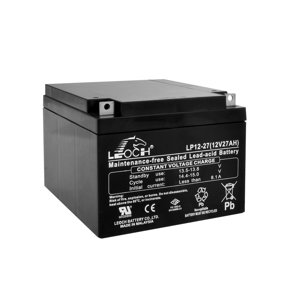 Leoch LP12-27 12V 27Ah Bakımsız Kuru Akü