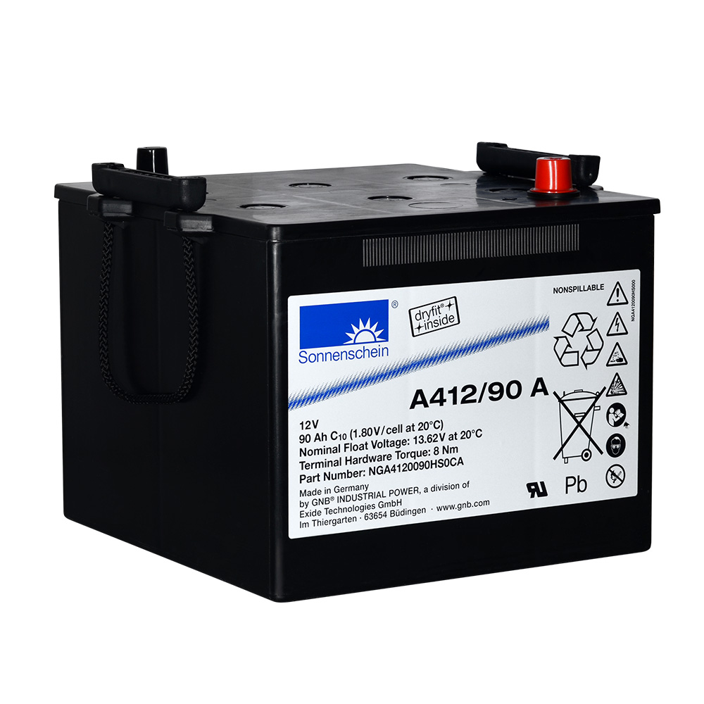 Exide Sonnenschein A412/90A 12V 90 Ah Jel Akü (F10/Vidalı)