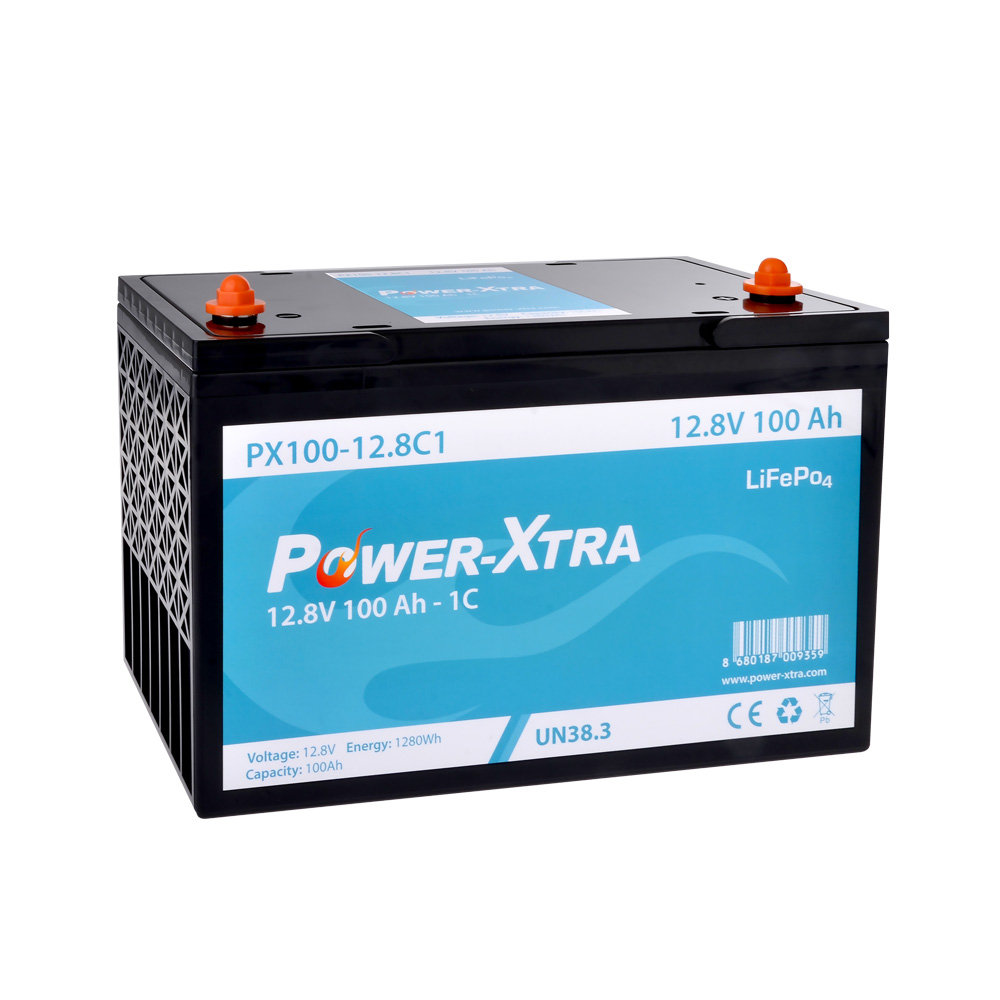 Power-Xtra PX100-12.8 - 12.8V 100 Ah LiFePo4 Akü - 1C