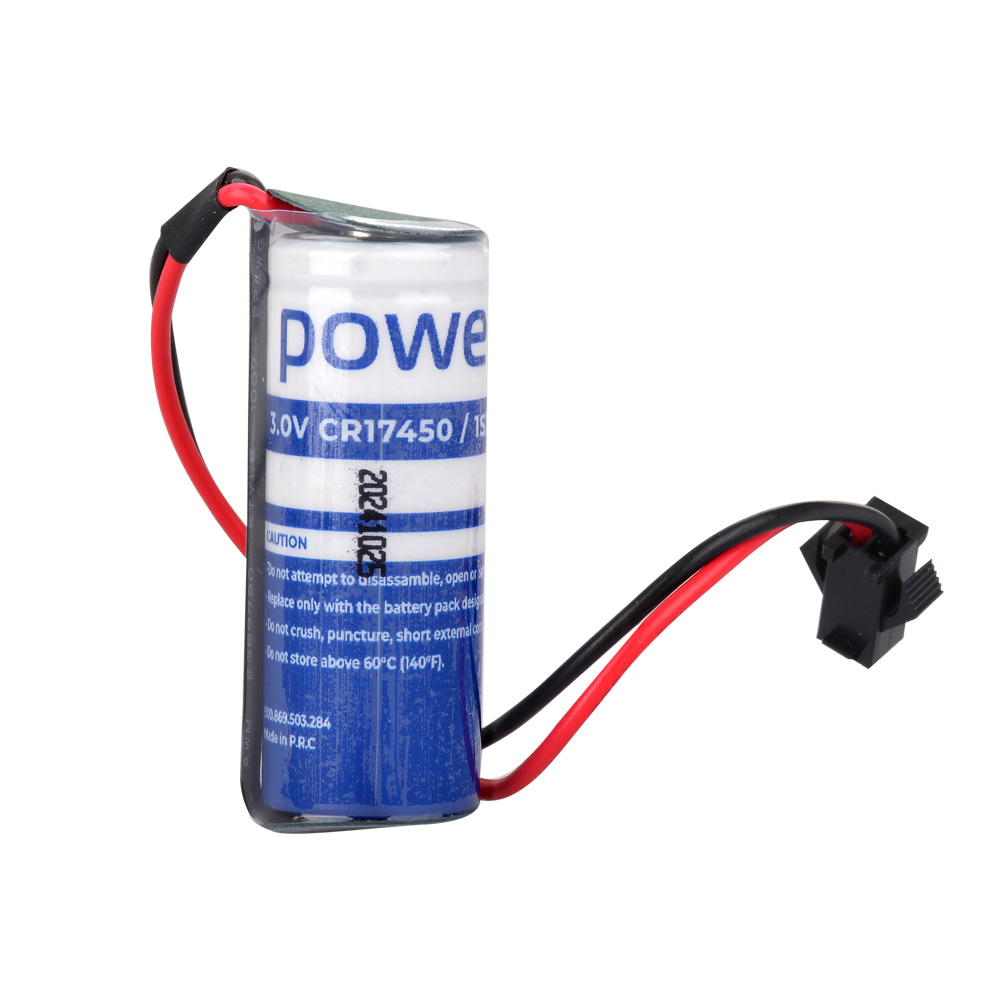 Power-Xtra 1S1P - 3.0V CR17450SL Li-MnO2 Lithium Pil - Soketli