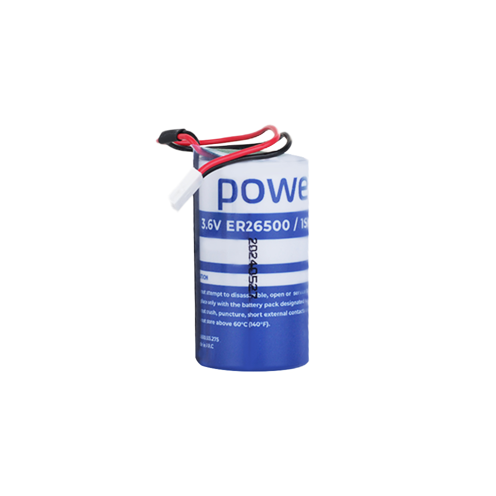 Power-Xtra ER26500 - 1S1P - C Size - 3.6V Li-SOCI2 Lithium Pil - Soketli