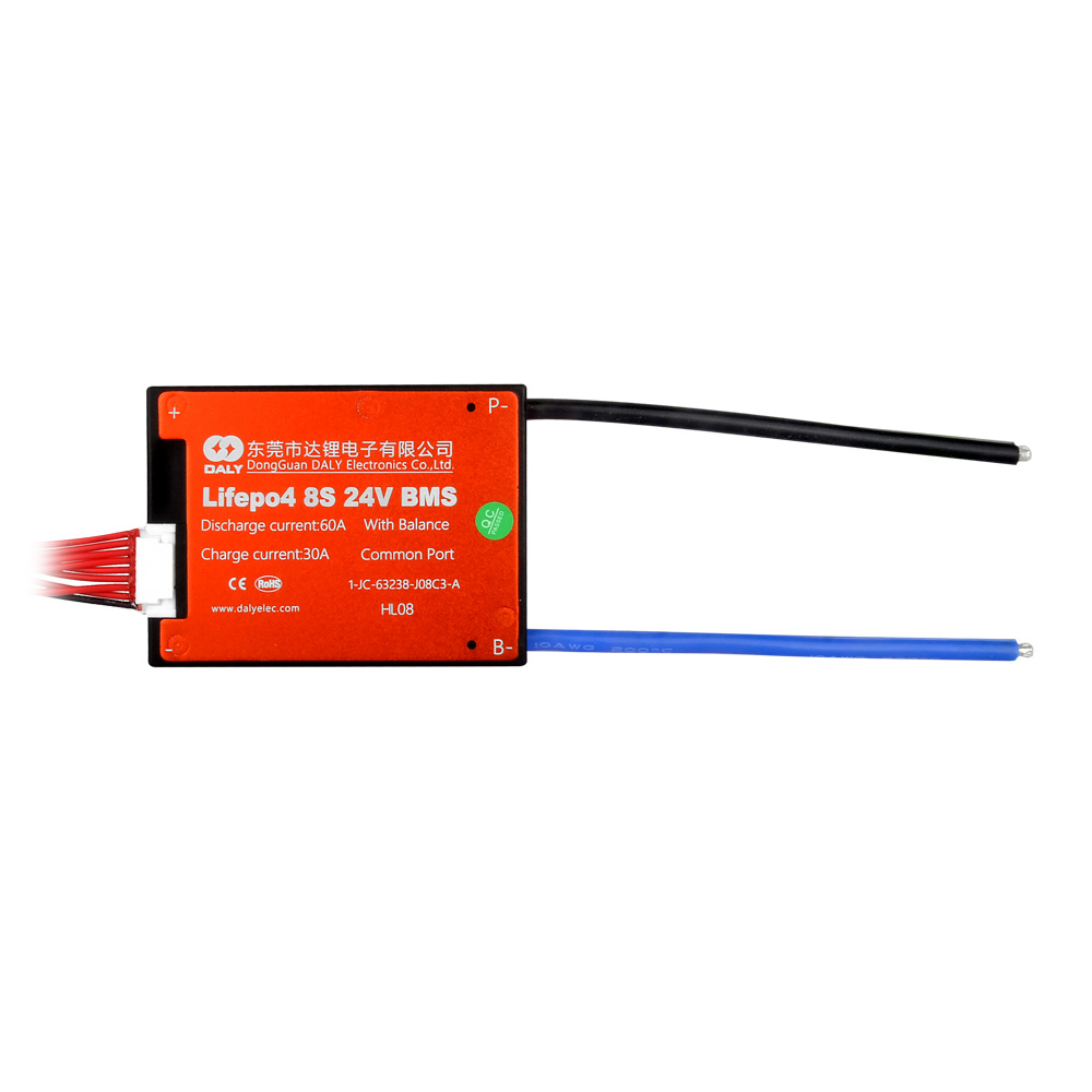 Daly - 8S - 25.6V 60A - LiFePO4 BMS - Balans - Common Port