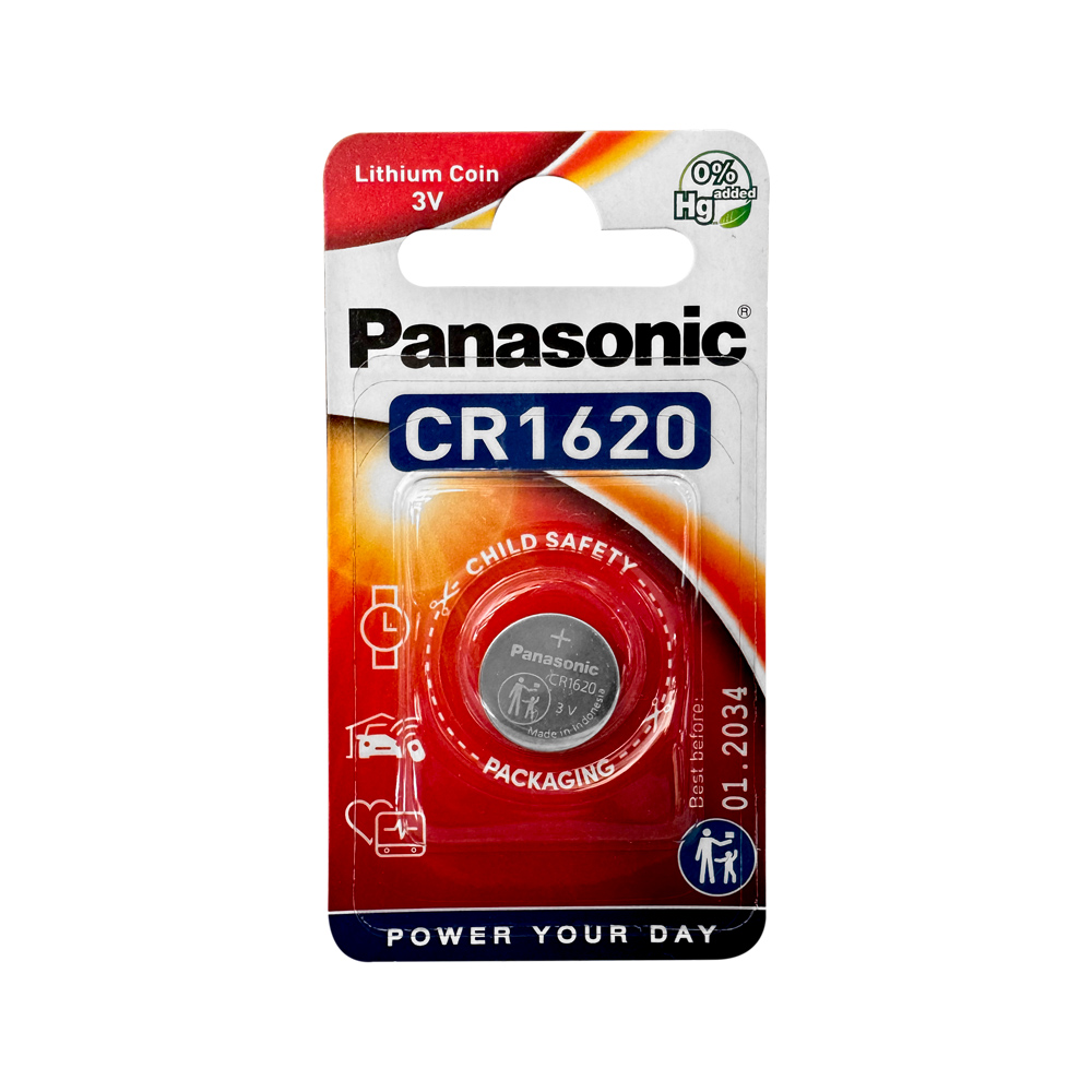 Panasonic CR1620EL/1BP 3V Lithium Pil 1li