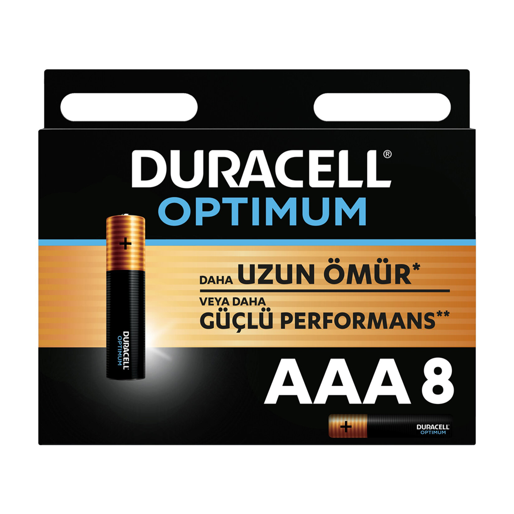 Duracell Optimum AAA İnce Kalem Pil 8li