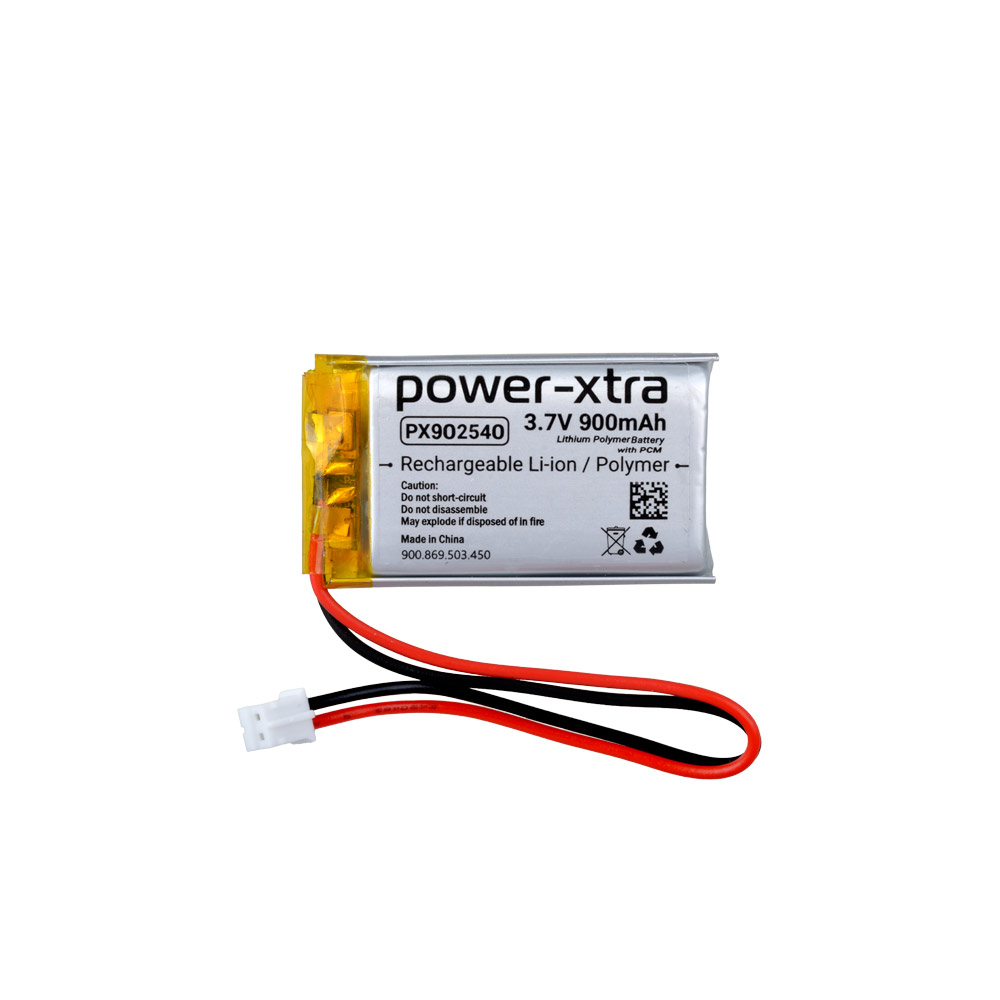 Power-Xtra PX902540 - 3.7V 900 mAh Li-Polymer Pil - Devreli - Soketli