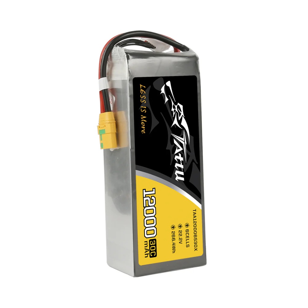 Tattu 6S1P - 22.2V 12 Ah - 30C - UAV - Li-Po Batarya Paketi - XT90 - TAA120006S30X
