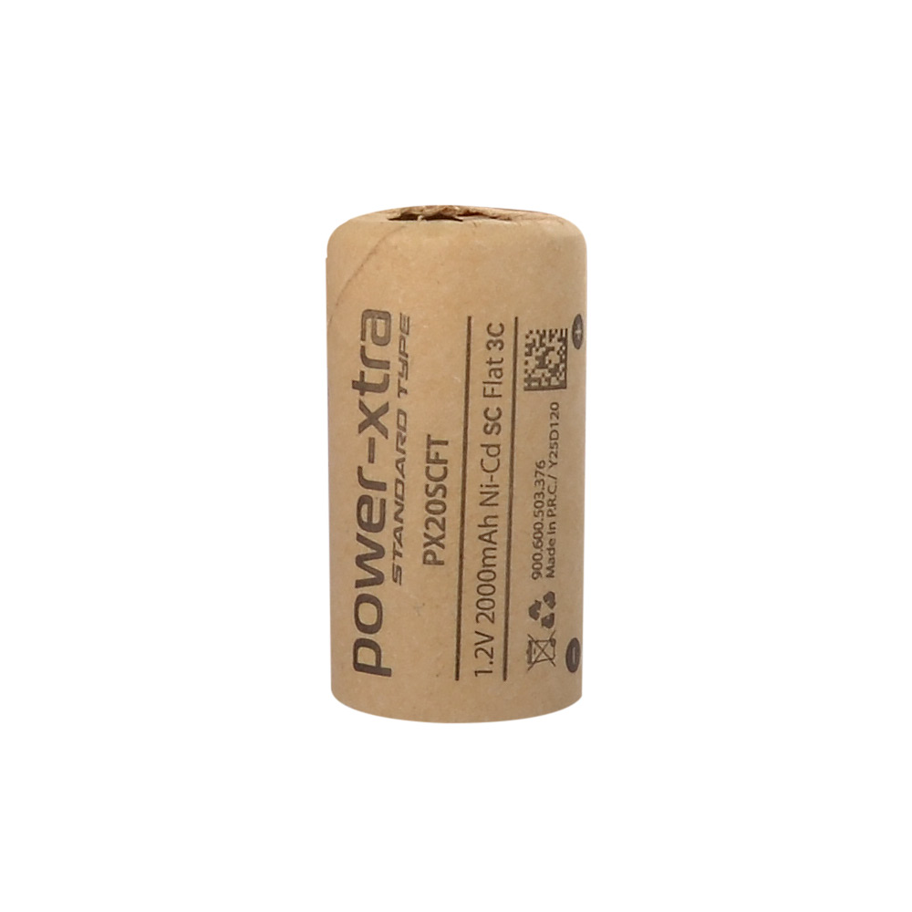 Power-Xtra PX20SCFT - 1.2V 2000 Mah - SC - Ni-Cd Şarjlı Pil - Başsız - 3C
