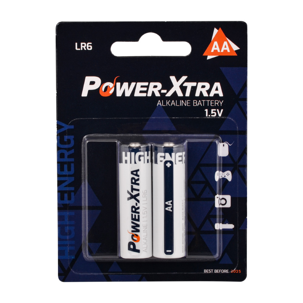 Power-Xtra LR06/AA Size Alkaline Pil - 2li Blister 