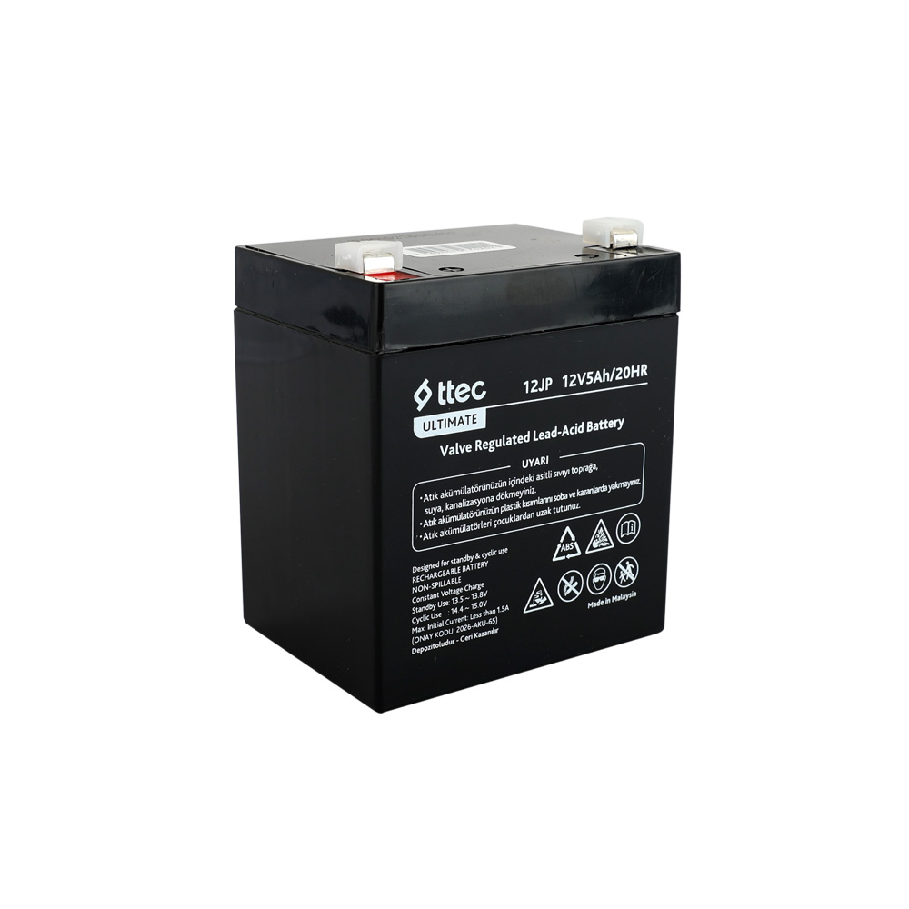 Ttec 12JP 12V 5 Ah Bakımsız Kuru Akü