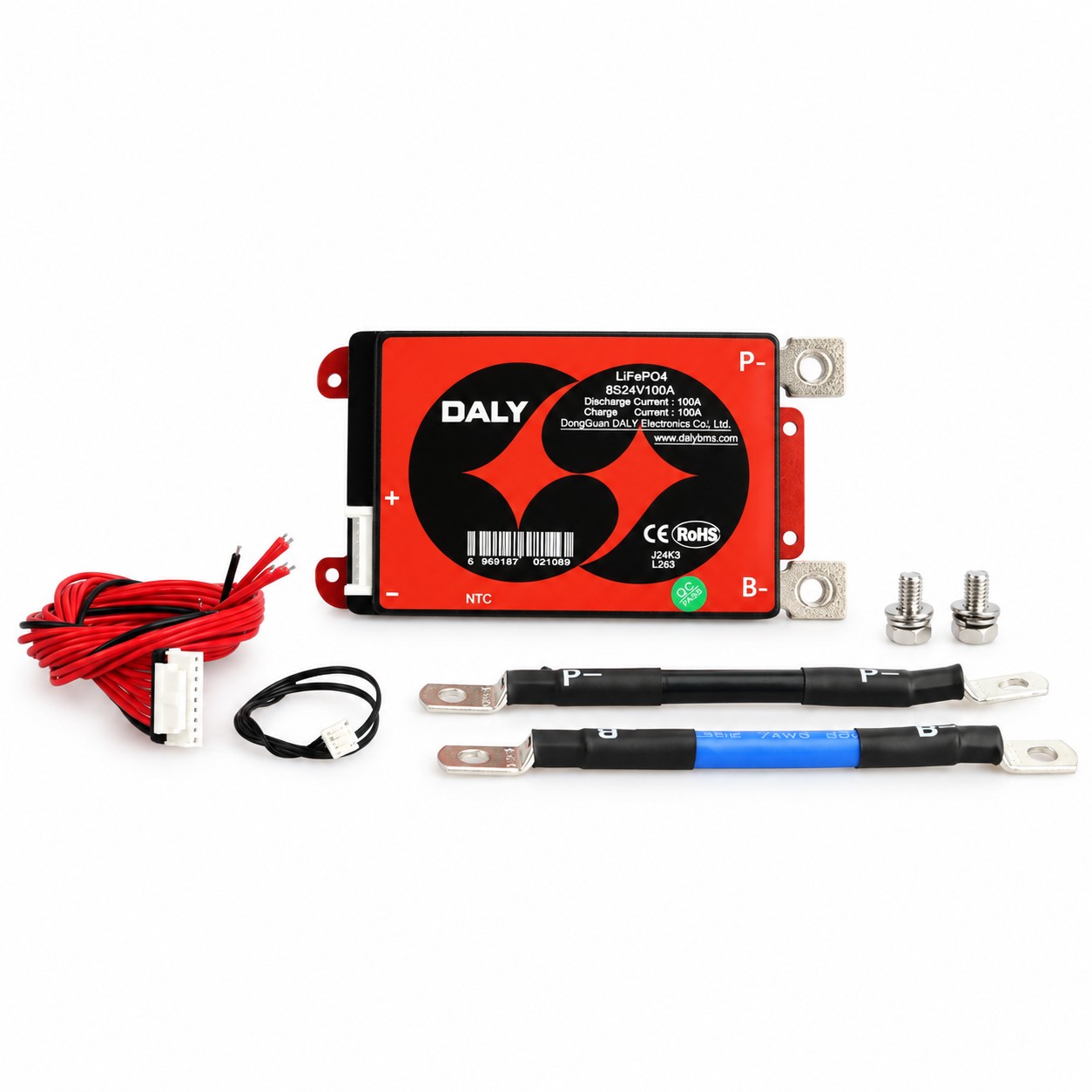 Daly - 8S - 25.6V 100A - LiFePO4 - Hardware BMS - Balans - Common Port