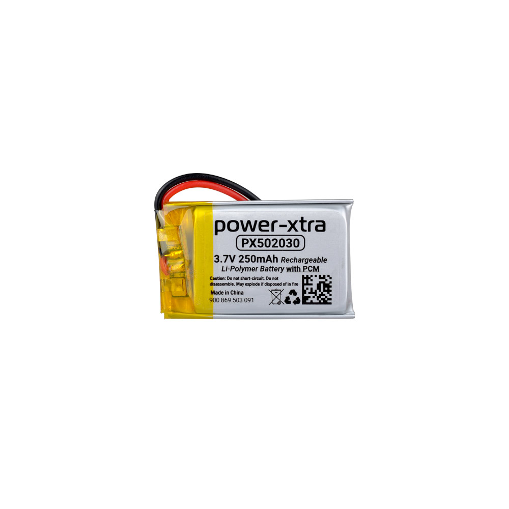 Power-Xtra PX502030 - 3.7V 250 mAh Li-Polymer Pil - Devreli -10cm
