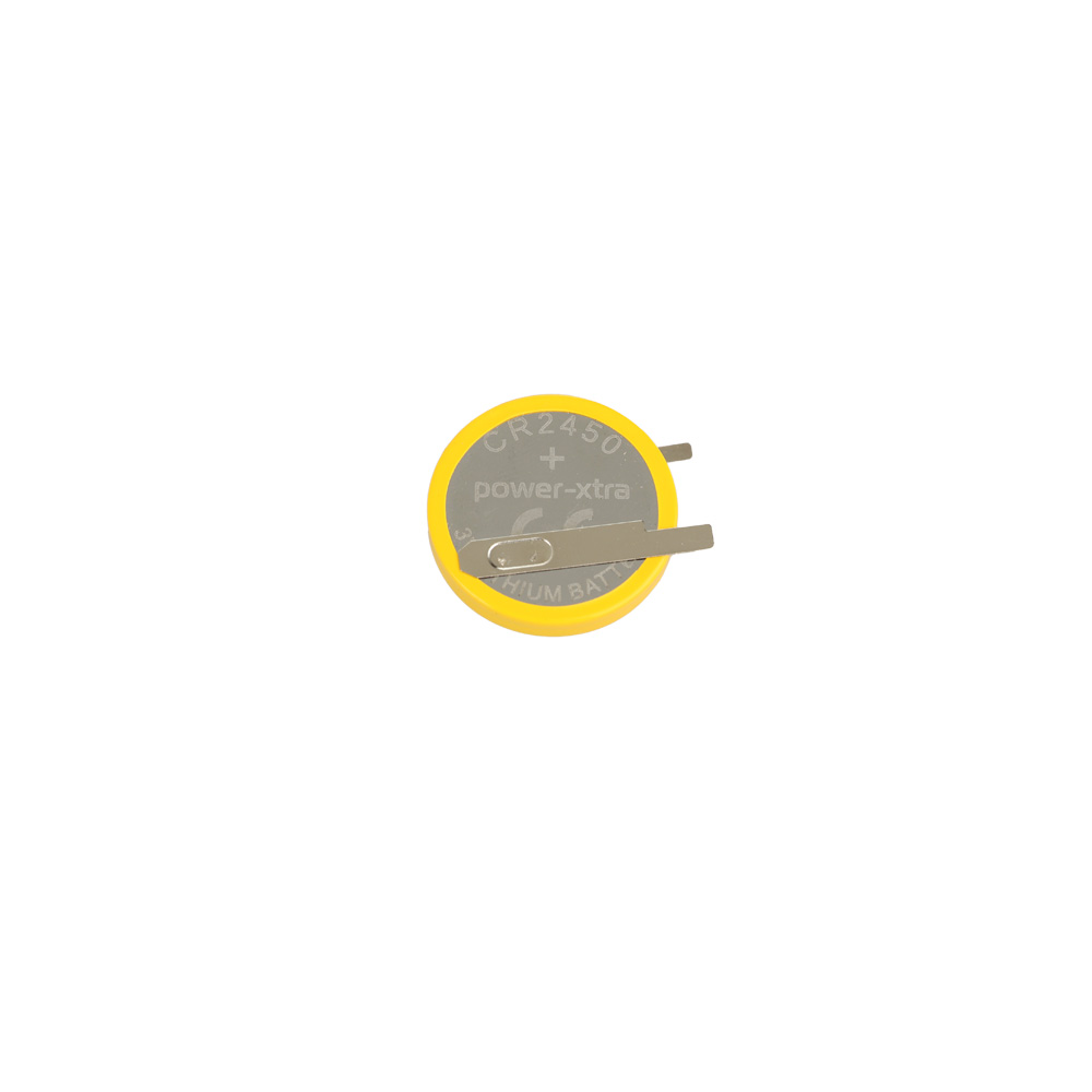 Power-Xtra CR2450-1VCDV-  3V Lithium Li-MnO2 Button Pil - 2 Pinli - Dikey