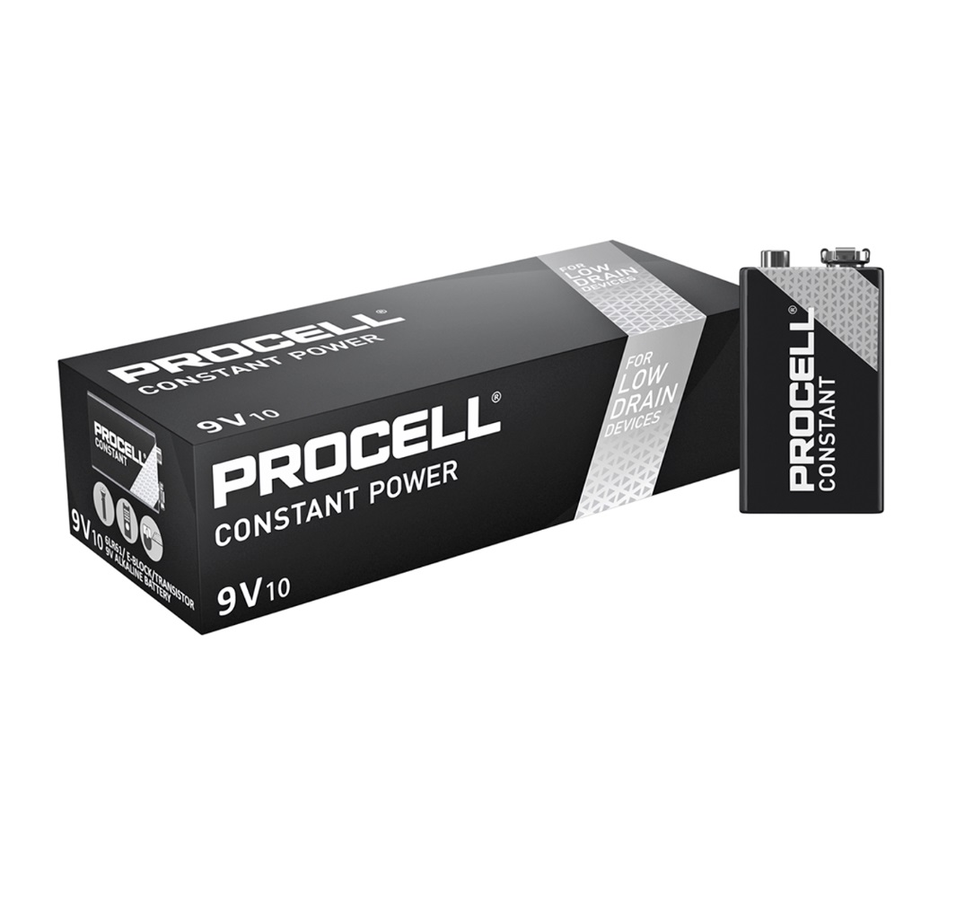 Procell Constant - PC1604 - 6LR61 - 9V - 692 mAh - Endüstriyel Alkaline Pil - 10lu Paket