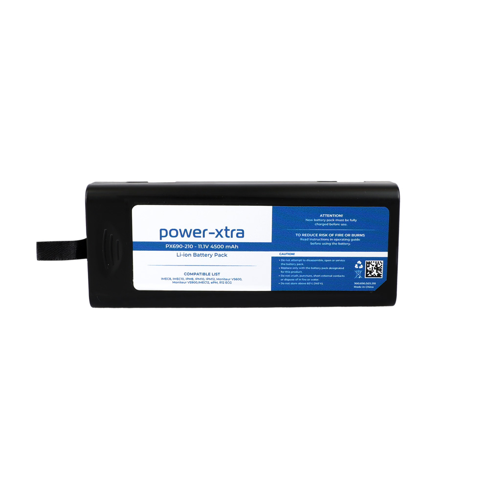 Power-Xtra - PX690-210 - Mindray LI131001A LI13I001A - 11.1V 4500 mAh - Li-ion Medikal Batarya