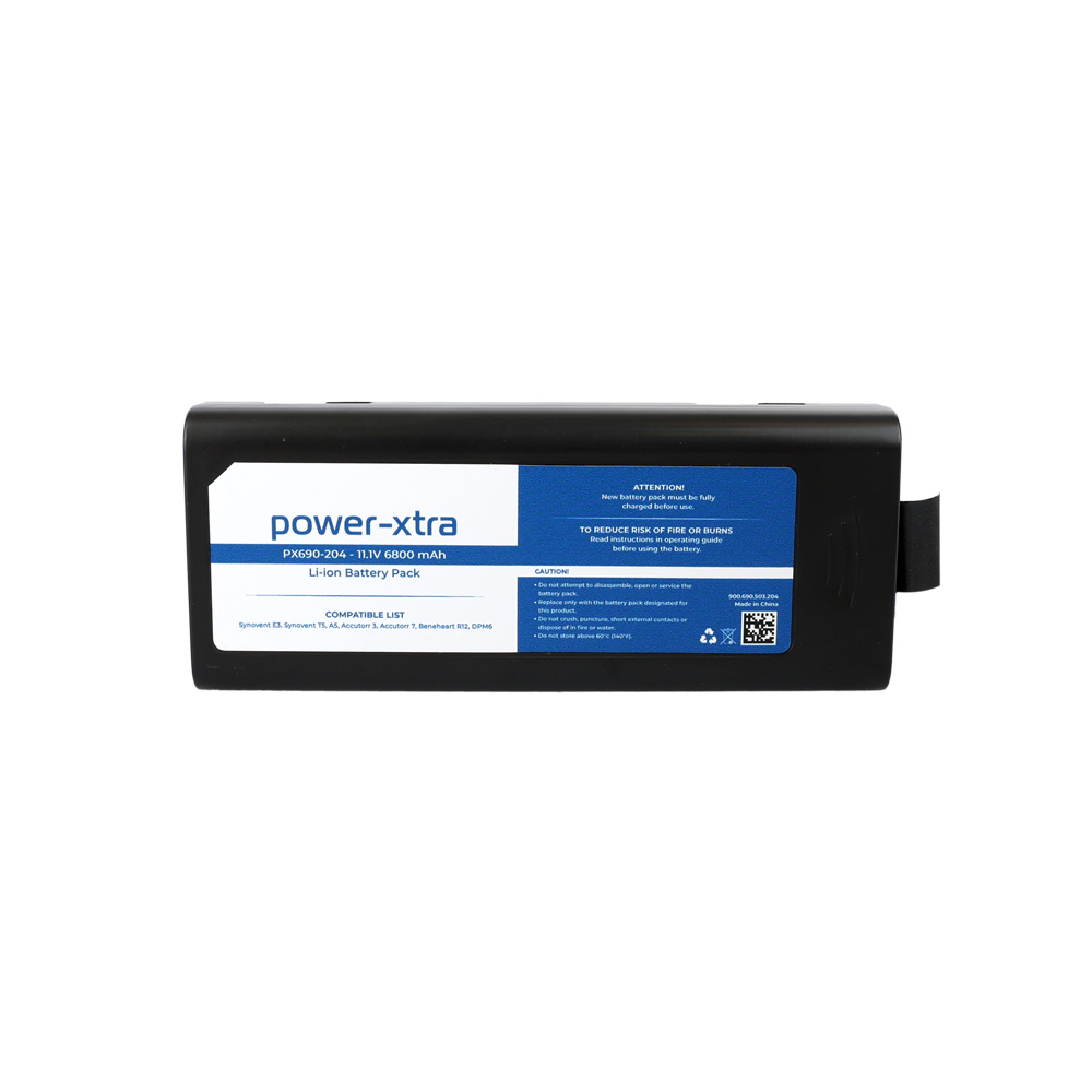 Power-Xtra - PX690-204 - Mindray LI23S002A - 11.1V 6800 mAh /  75.48Wh Li-ion Medikal Batarya