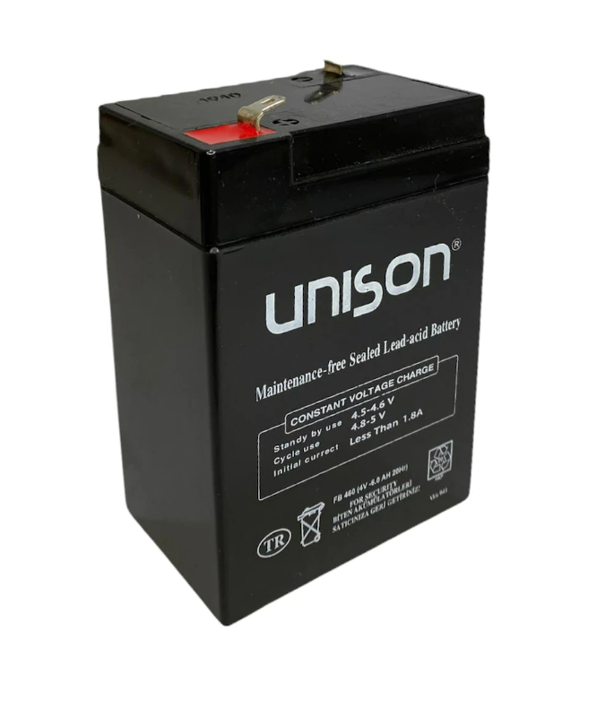 Unison 4V 6 Ah Bakımsız Kuru Akü