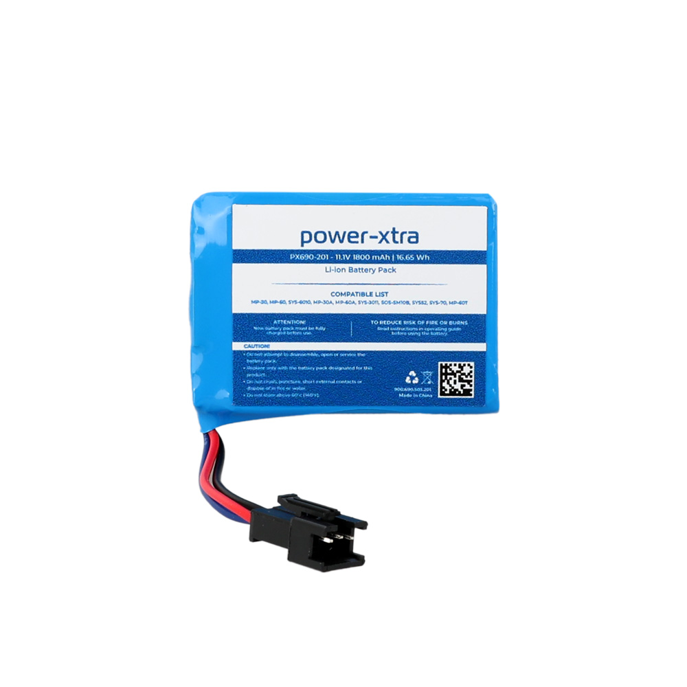 Power-Xtra - PX690-201 - Medcaptain - 11.1V 1800 mAh 16.65Wh Li-ion Medikal Batarya