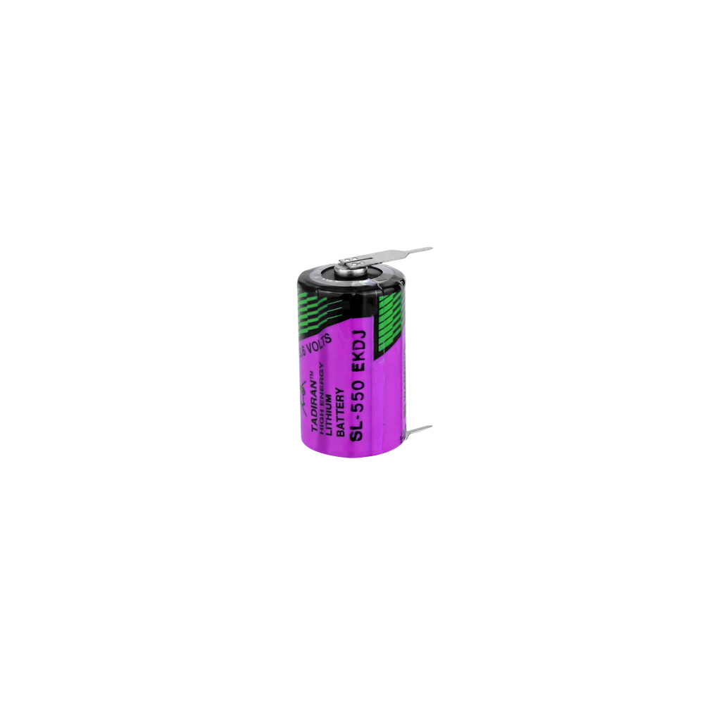 Tadiran SL-550/PR - 1/2AA 3.6V Li-SOCI2 Lithium Pil -  2 Pinli