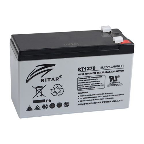 Ritar 12V 7 Ah F1 Pin (ince) Bakımsız Kuru Akü