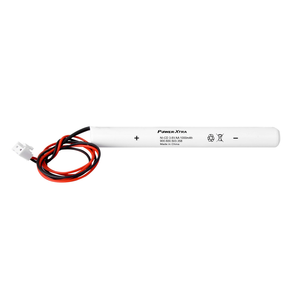 Power-Xtra 3S1P - 3.6V 1000 mAh AA - Ni-Cd  Şarjlı Batarya - BRK24-Soketli-VH