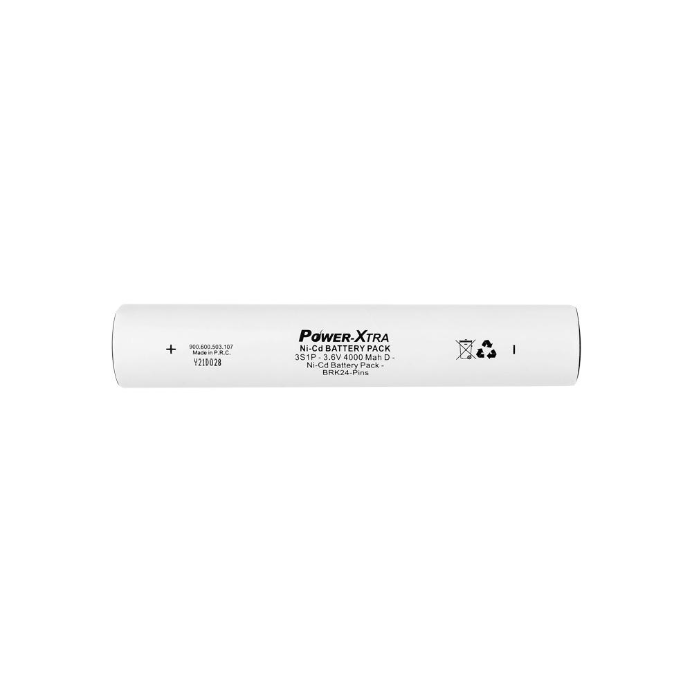 Power-Xtra 3S1P - 3.6V 4000 mAh D - Ni-Cd Şarjlı Batarya - BRK24-Pinli