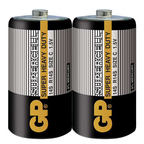 GP GP14S-2S2 R14S C Size Orta Boy Pil 2li Shrink Supercell