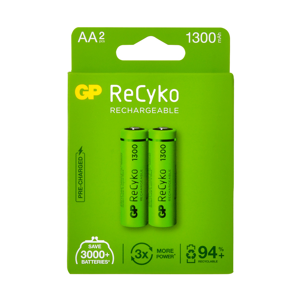 GP Recyko AA 1300 mAh Kalem Pil 2li