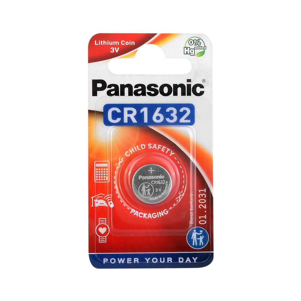 Panasonic CR-1632EL/1BP Lithium Pil 1li