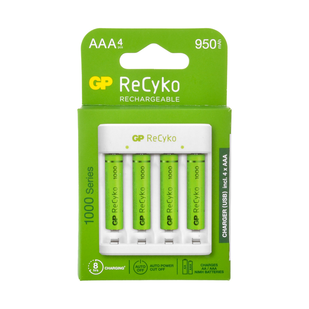 GP E411 4xAAA 1000 mAh USB Pil Şarj Cihazı