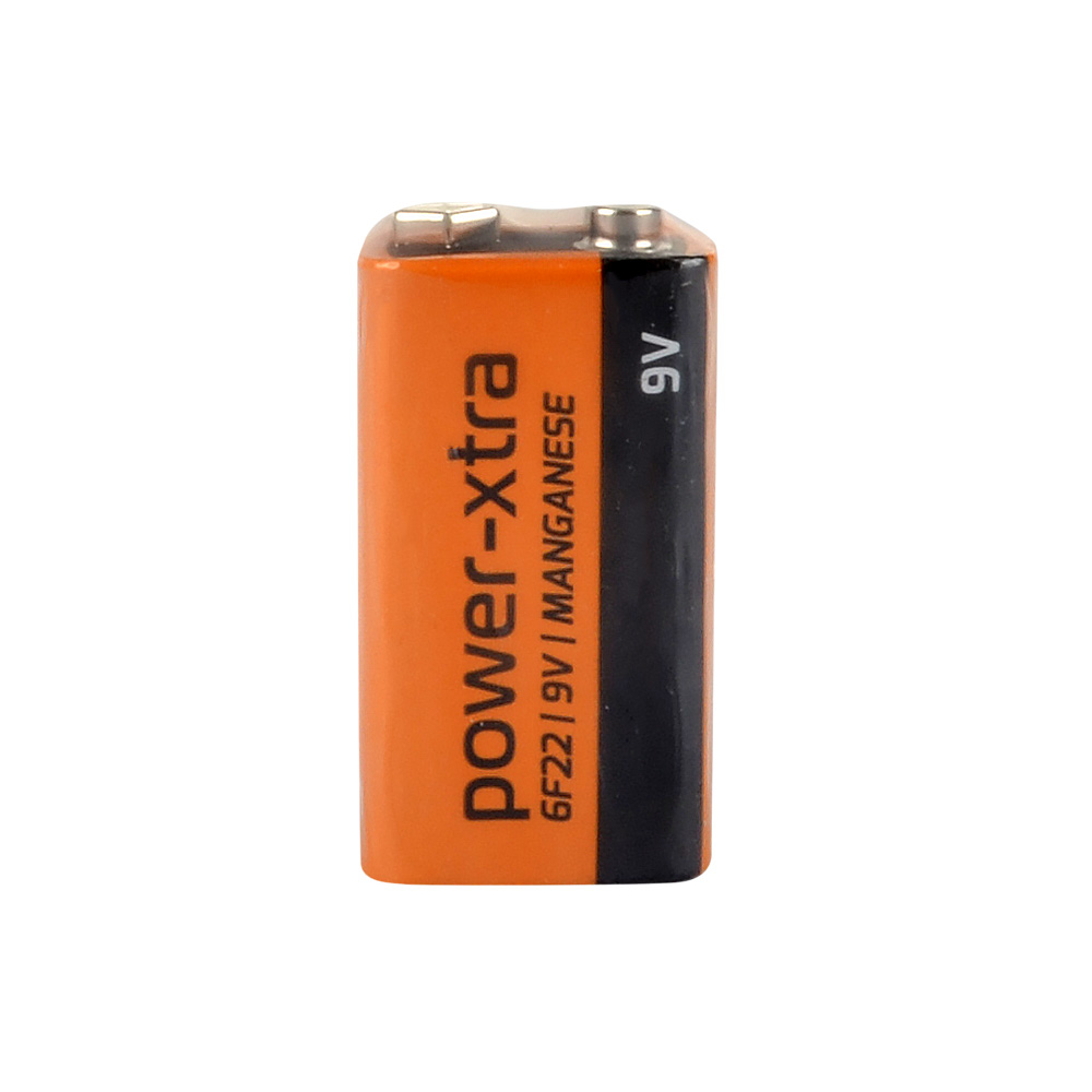 Power-Xtra 6F22/9V Size Zinc Manganez Pil - Tekli Shrink