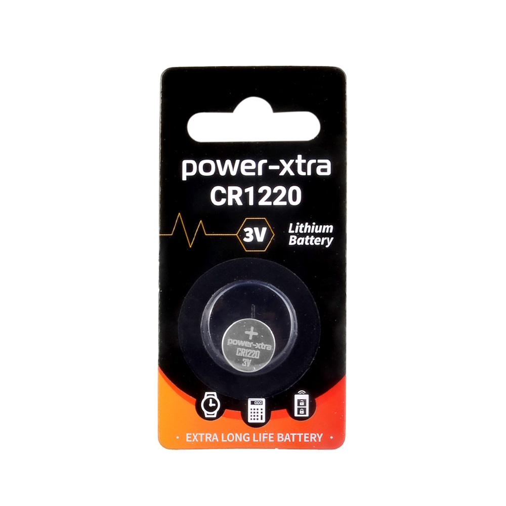 Power-Xtra CR1220 3V Lithium Pil - Tekli Blister