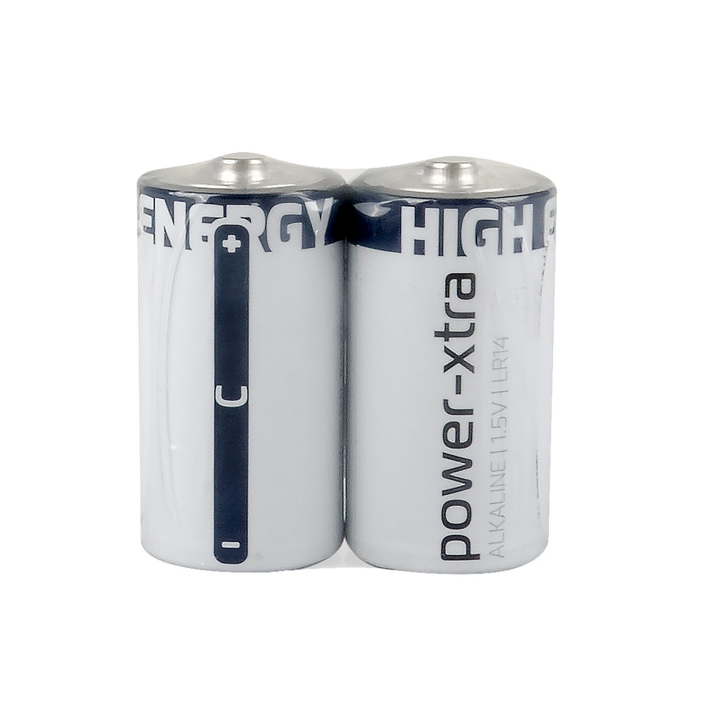 Power-Xtra LR14/C Size Alkaline Pil - 2li Shrink
